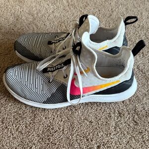 Nike White and Pink Running Shoes